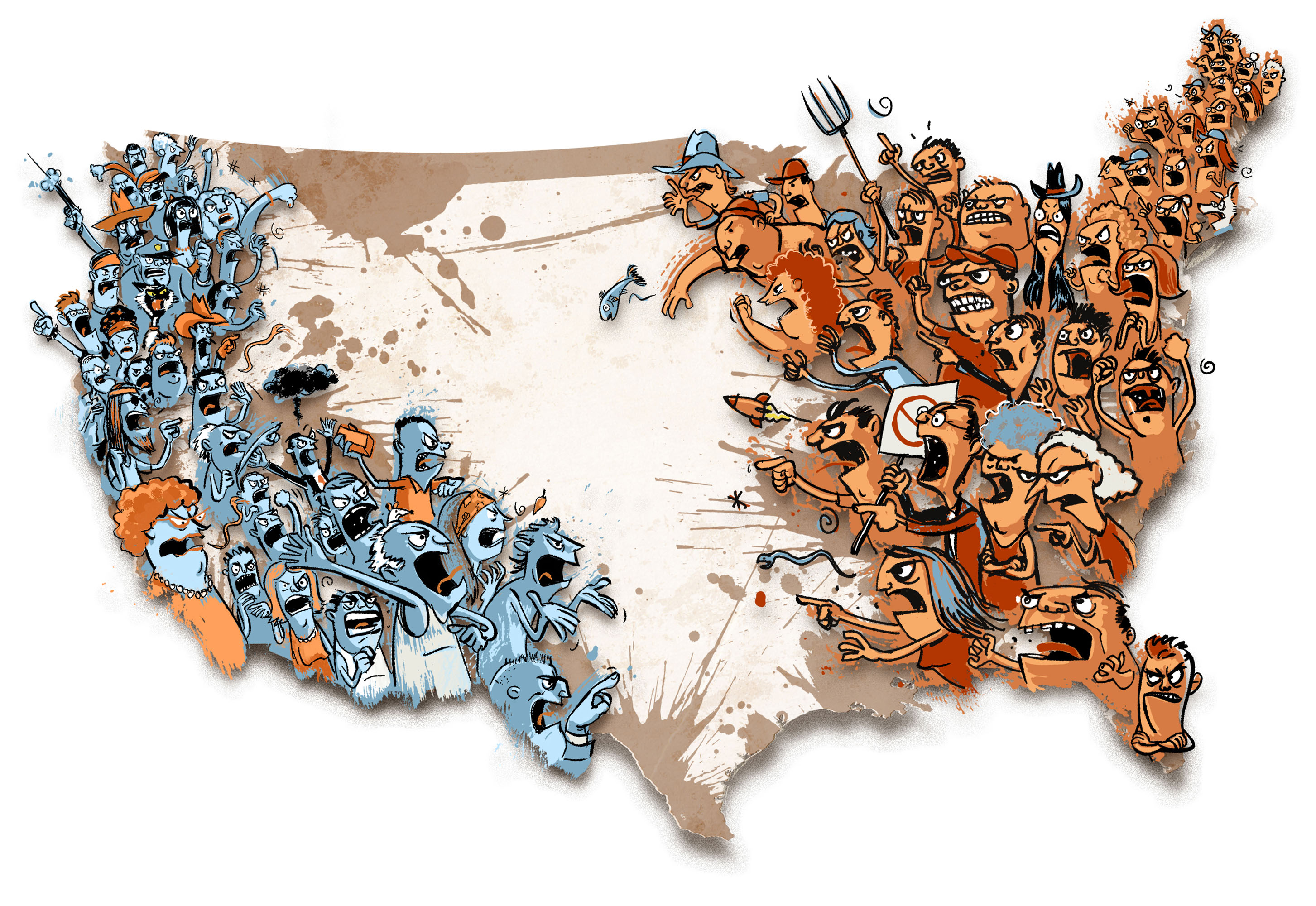 ILLUSTRATION: Divided U.S.